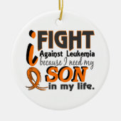 Ik heb mijn zoon leukemie nodig keramisch ornament (Voorkant)