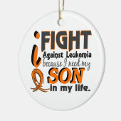 Ik heb mijn zoon leukemie nodig keramisch ornament (Links)