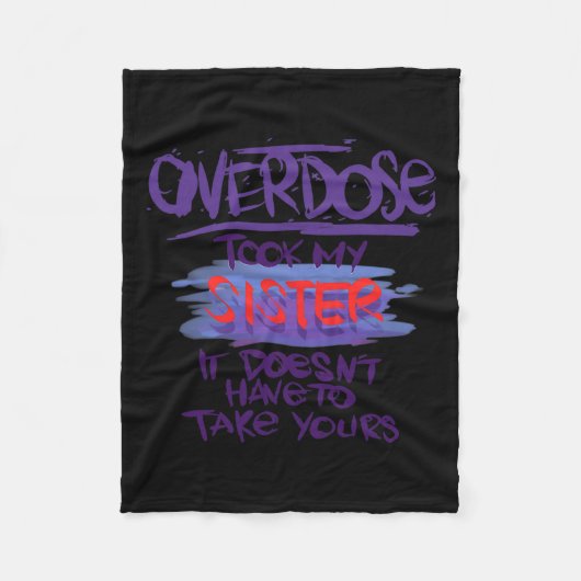 Ik heb mijn zus meegenomen, het hoeft niet de jouw fleece deken (Voorkant)