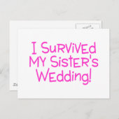 Ik heb mijn zussen overspoeld. briefkaart (Voorkant / Achterkant)