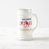 Ik heb misdaden gepleegd tegen de Reinheitsgebot Bierpul (Voorkant rechts)