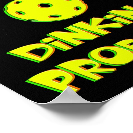 Ik heb misschien een dinkend probleem - grappig Pi Poster (Hoek)