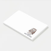 Ik heb misschien later koffie nodig - Grappige Uil Post-it® Notes (Schuin)