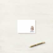Ik heb misschien later koffie nodig - Lui slothumo Post-it® Notes (Op bureau)