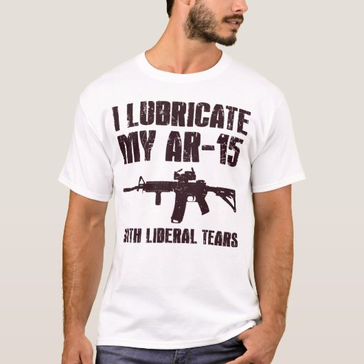 Ik heb m'n AR-15 met Pistool-eigenaar van Liberal T-shirt (Voorkant)