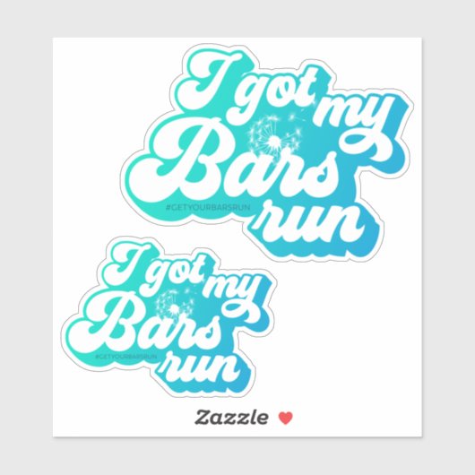 Ik heb m'n buisje, Blue Vinyl Sticker (Vel)