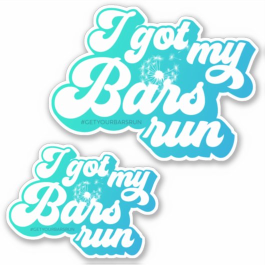 Ik heb m'n buisje, Blue Vinyl Sticker (Voorkant)