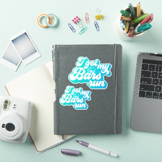 Ik heb m'n buisje, Blue Vinyl Sticker (iPad Cover)