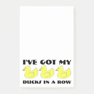 Ik heb m'n eenden in een roeblaadje. post-it® notes