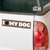 Ik heb m'n hond getrapt. bumpersticker (Op Truck)
