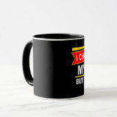 Ik heb m'n huis bediend... mok (Voorkant links)