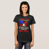 Ik heb m'n zoon geleerd hoe het moet... t-shirt (Voorkant volledig)