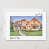 Ik heb moderne foto verplaatst aankondiging (Voorkant)