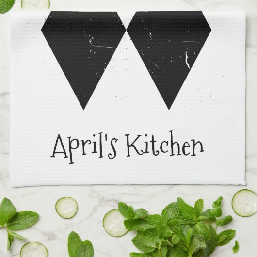 Ik heb moeite met dubbelzwart diamant op maat K Theedoek (Gevouwen)