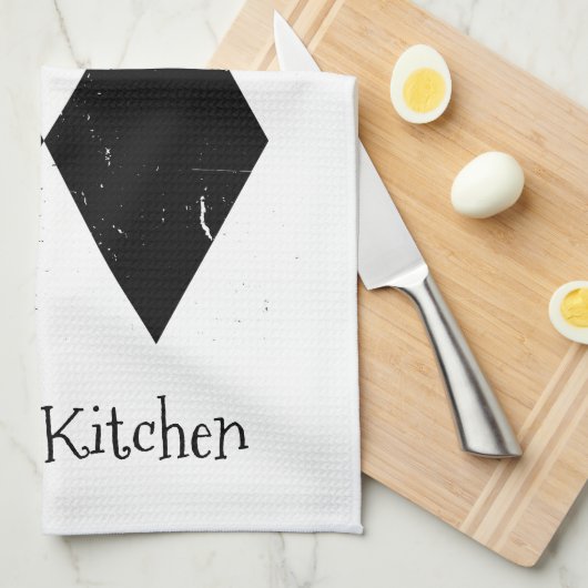 Ik heb moeite met dubbelzwart diamant op maat K Theedoek (Quarter Fold)