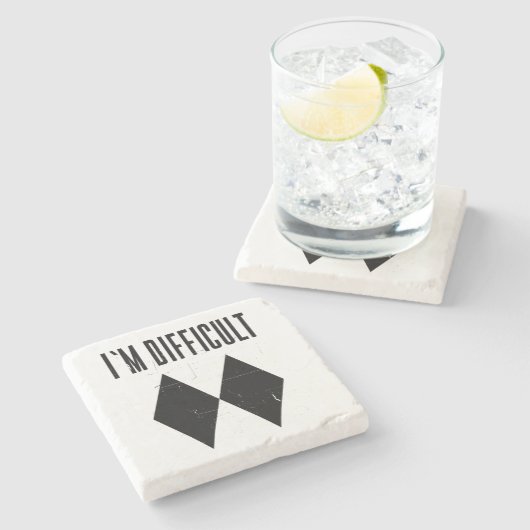 Ik heb moeite met dubbelzwart diamant. stenen onderzetter (Zijkant)