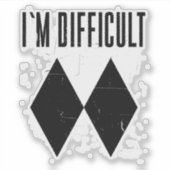 Ik heb moeite met dubbelzwart diamant. sticker (Voorkant)