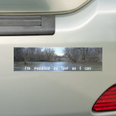 Ik heb mpeddlingasfastas Ican. Bumpersticker (Op auto)