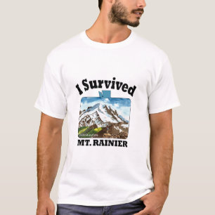 Ik heb Mt. Rainier overleven, Washington T-shirt