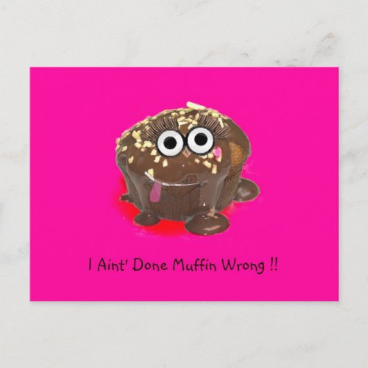 Ik heb Muffin verkeerd gedaan. Briefkaart (Voorkant)