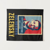 Ik heb munitie nodig, geen lift, Volodymyr Zelensk Wandkleed (Voorkant (horizontaal))
