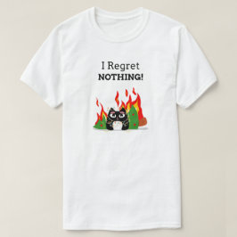 Ik heb nergens spijt van - Grappige Happy Cat Chri T-shirt