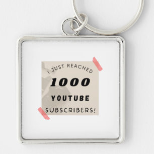 Ik heb net 1000 youtube-abonnees bereikt. Voor Sleutelhanger