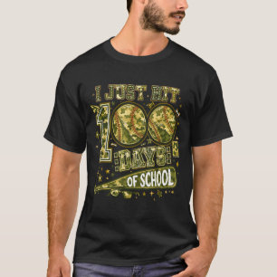 Ik Heb Net 100 Dagen School Camouflage Honkbal T-shirt