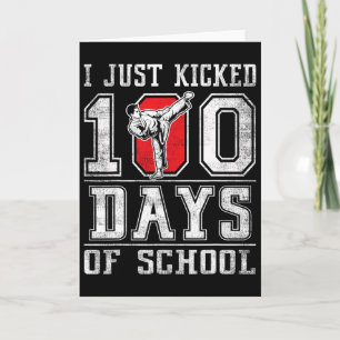 Ik heb net 100 dagen school karate gedaan Gefelici Kaart