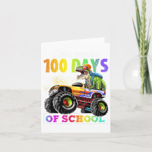 Ik heb net 100 dagen schooldino T-rex Monst verple Kaart