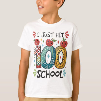 Ik heb net 100 dagen schoolfeest gevierd t-shirt