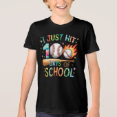 Ik heb net 100 dagen schoolhonkbal 100e dag geslag Tri-Blend shirt (Voorkant)