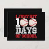 Ik heb net 100 dagen schoolhonkbal gehaald briefkaart (Voorkant / Achterkant)