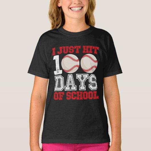 Ik Heb Net 100 Dagen Schoolhonkbal Gevierd T-shirt (Voorkant)