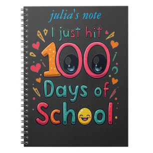 Ik heb net 100 dagen van School Kawaii Design gera Notitieboek