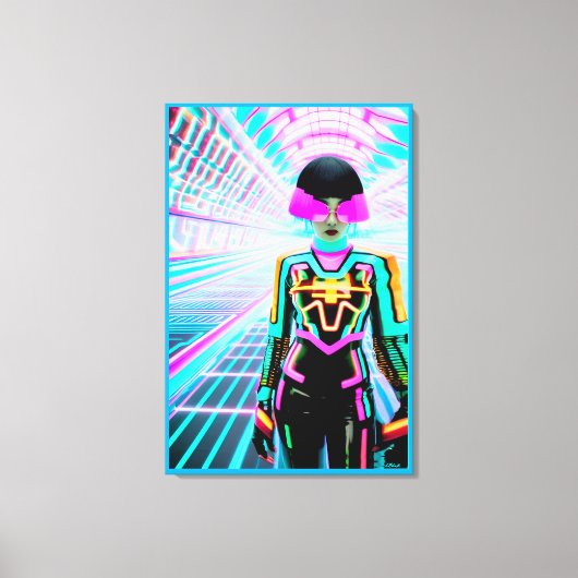 Ik heb net de film Tron gezien en nu ben ik als Canvas Afdruk (Voorkant)