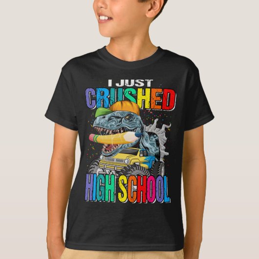 Ik heb net de middelbare scholier Truck Dinosaur o T-shirt (Voorkant)