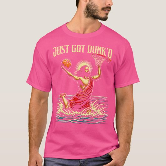 Ik heb net Dunked Jesus Dunking doop spelen terug T-shirt (Voorkant)