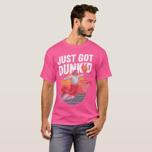 Ik heb net Dunked Jesus Dunking doop spelen terug T-shirt (Voorkant volledig)