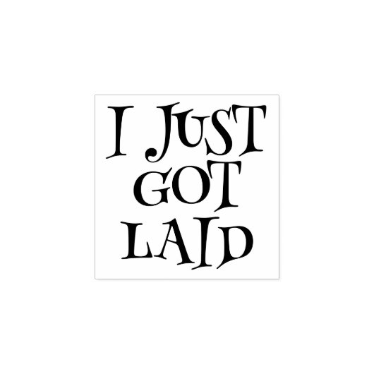 Ik heb net een eierstempel gelegd rubberstempel (Afrduk)