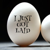 Ik heb net een eierstempel gelegd rubberstempel