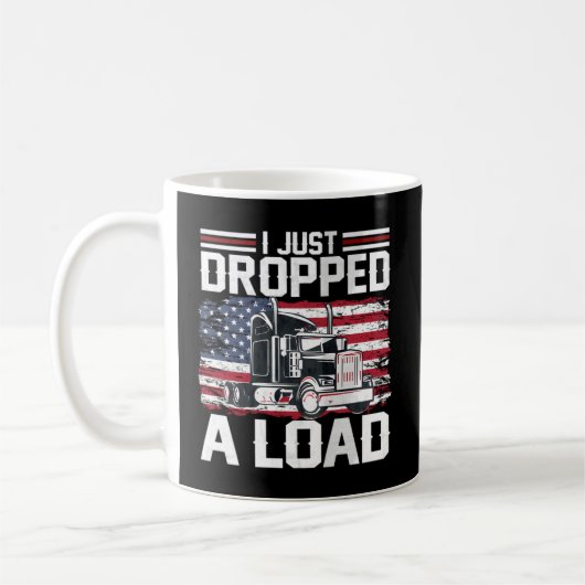 Ik heb net een ladingtrucker Amerikaanse vlag late Koffiemok (Links)