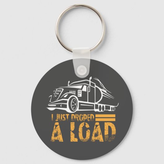 Ik heb net een ladingtrucker laten vallen sleutelhanger (Voorkant)