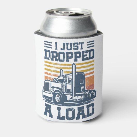 Ik heb net een T-Shirt Funny Trucker Driver laten Blikjeskoeler (Blikje Achterkant)