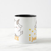 Ik heb net gegeten" Schattigee Goat Kawaii Starry  Mok (Midden)