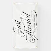 Ik heb net gehuwde auto-banner meegenomen spandoek (Verticaal)