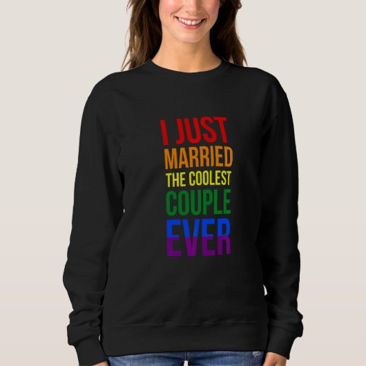 Ik heb net het coolste stel ooit Lgbt getrouwd Off Trui (Voorkant)