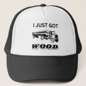 Ik heb net hout trucker pet (Voorkant)