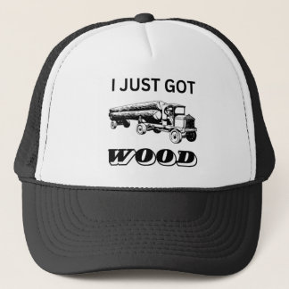 Ik heb net hout trucker pet