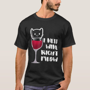 Ik heb net Kat nodig in een glazen kat T-shirt